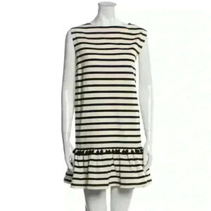 Marc Jacobs Black and White Striped Mini Dress